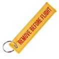 thumbnail image 3 of Runquan Portable Key Chain Key Fob Embroidery Car Key Holder for Adults and Children Orange, 3 of 8