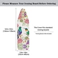 thumbnail image 5 of SEANATIVE Hummingbird Ironing Board Covers with Padding Standard Size Ironing Board Protector with Elastic Edge and Hook and Loop Fasteners Iron Pads Floral Ironing Board Replacement Cover, 5 of 6