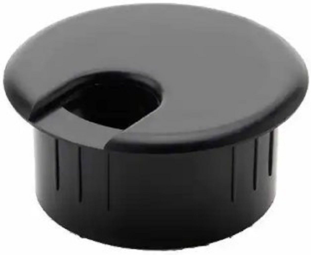 Commercial Electric 2" COVER BLACK Furniture Hole Cover 2 Inch Plastic