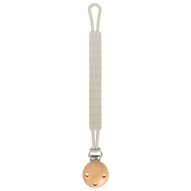 Cadena anticaída para chupete de bebé, juguete de goma para dientes para niños, cadena anticaída, cadena para chupete integrada de silicona de grado alimenticio