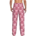 thumbnail image 3 of Long Pajama Pants for Men, Cartoon Cute Pig Pink Comfort Mens Bottoms Sleep Pants with Pockets, Soft Pj Pants Lounge Pants for Men, 3 of 7