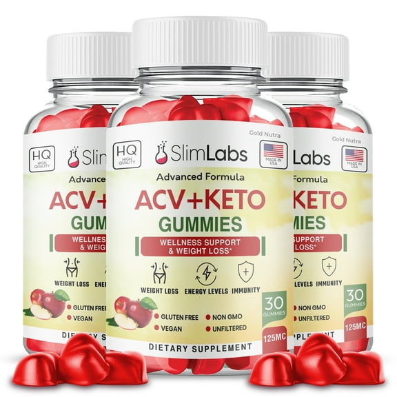 Slim Labs ACV Gummies, Slim Labs Gummies, Official Slim Labs ACV Gummy, Dietary Supplement Men Women  (3 Pack)