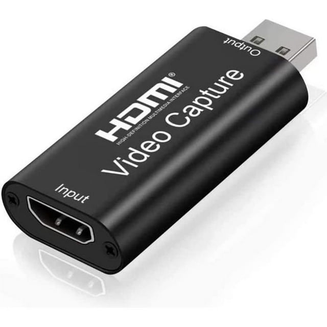 Audio Video Capture Cards, 1080p HDMI to USB Adapter, Portable Plug & Play Capture Card for Live Streaming Video
