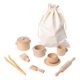 thumbnail image 3 of Herramientas para contenedores sensoriales con bolsa para el desarrollo de habilidades motoras finas, juguetes Montessori, cucharas y pinzas de madera, 3 of 9