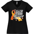 thumbnail image 3 of Inktastic Leukemia Awareness Yippee no More Chemo for Me Women's Plus Size V-Neck T-Shirt, 3 of 5