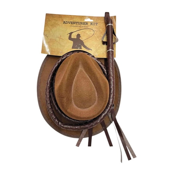 Morris Costumes Adult Adventurer Halloween Costume Accessories 2pc - Brown Medium