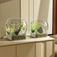 thumbnail image 6 of Round Clear Desktop Aquarium for Betta Fish & Turtles Small Fish Bowl Tank with Wide Viewing Angle Decorative Home Office Centerpiece Enhances Fish Viewing Experience 360° Visibility, 6 of 9