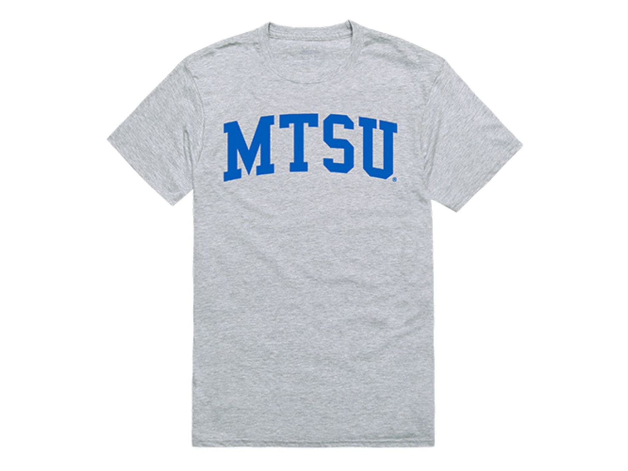 MTSU Middle Tennessee State University Game Day T-Shirt Heather Grey ...