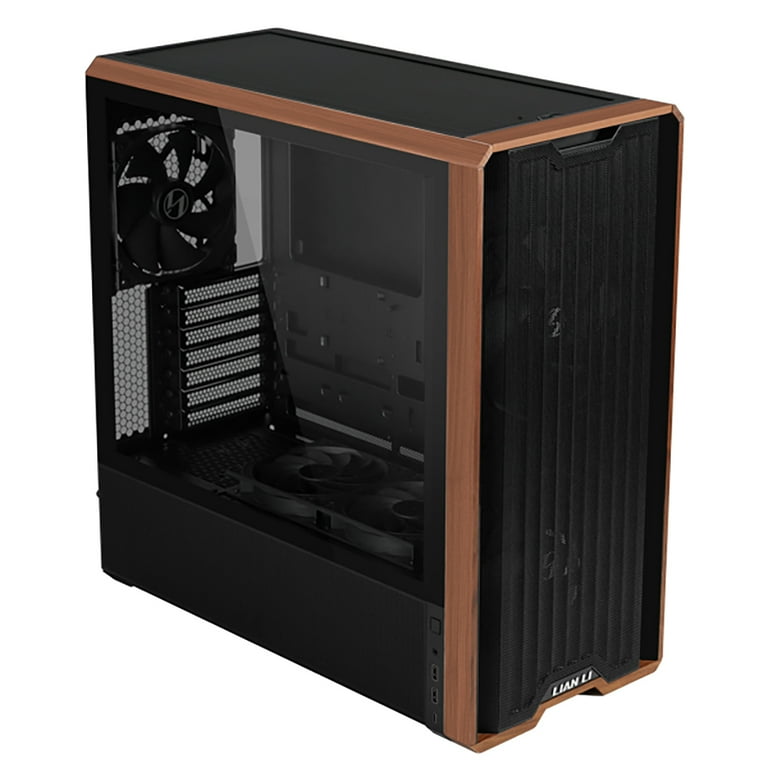 Lian Li LAN217X LANCOOL 217 Walnut Wood ATX Mid Tower Case Black