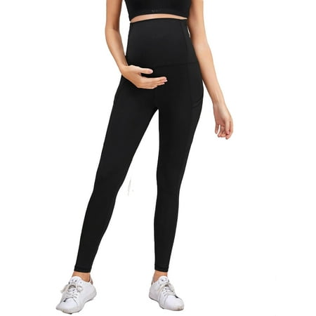 

Plain Pocket Regular Elastic Waist High Waist Maternity