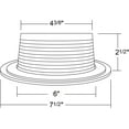 thumbnail image 3 of LASJPOB-NICOR Lighting 6 inch White Recessed Baffle Trim, Fits 6 inch Housings (17510), 3 of 4