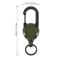 thumbnail image 2 of unbranded Colgante Para Camping Y Senderismo Con Carabiner Y Llaveros Retráctiles Verde Oscuro, 2 of 7