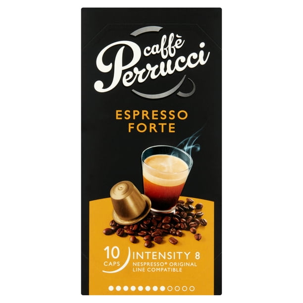 binding lav lektier voldtage Caffe Perrucci, Espresso Forte - Strength 8 of 12 Nespresso Compatible  Capsules, 60 Ct - Walmart.com