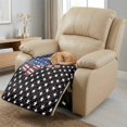 thumbnail image 3 of ZIATUBLES American Flag Butterfly Print Recliner Chair Cover, Anti-Slip Quilted Recliner Couch Slipcover, Washable Furniture Protector for Living Room, Fits Most Standard Recliners, 3 of 8