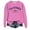 Pink, variant on Womens Sweatshirt Casual Vintage California Bear Letter Graphic Crew Neck Long Sleeve Pullover Streetwear Loose Fit Top Blue L