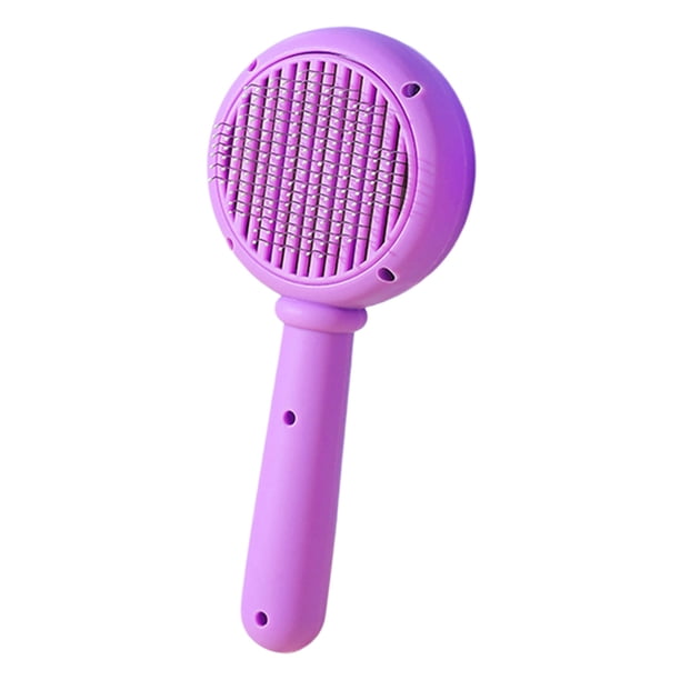 Mom's Best Peine de acero inoxidable para perros y gatos, elimina enredos y pulgas, herramienta autolimpiable y cómoda.