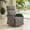 Gray, variant on Giantfurnni Outdoor Wicker Swivel Reclining Chair with Adjustable Back and Footrest, All-Weather Rattan Recliner Chaise Lounge with Beige Cushions for Poolside Balcony Deck