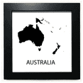 thumbnail image 1 of Mapa de pared Australia - Oceanía con marco cuadrado negro Unbranded, 1 of 4