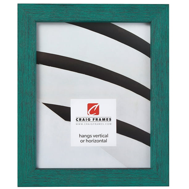Craig Frames Gesso, 4 by 6inch Picture Frame, Turquoise Plain Wooden