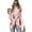 Abstract Geometric Print, variant on Chririnla Loose Fit Business Waistcoat for Spring Summer Work, One Button Open Front Women's Sleeveless Waistcoat, Pink Themed Halloween