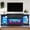 Antique Black, variant on Amerlife 60" Farmhouse 3-Sided Fireplace TV Stand for TVs up to 65", Entertainment Center with Adjustable Shelves & LED Light, Distressed White