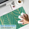 thumbnail image 4 of Make Your Office Work Enjoyable with XL Extended Mouse Pad - Teal Tropical Leaves Design, Waterproof, Stitched Edge, Non-slip, Ideal for Gaming, Keyboard, Laptop - 31.5 x 11.8 Inch, 4 of 7
