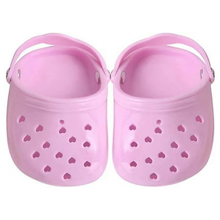 TELOLY Dog Crocs Non-Slip Soles Puppy Shoes Breathable Holes Soft and Comfy Dog Boots for Small Dogs Pink 2.7*1.5*1.5Inch