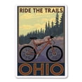 thumbnail image 2 of Ohio, Bicycle Ride the Trails, Lantern Press, Premium Playing Cards, 52 Card Deck with Jokers, USA Made, 2 of 5