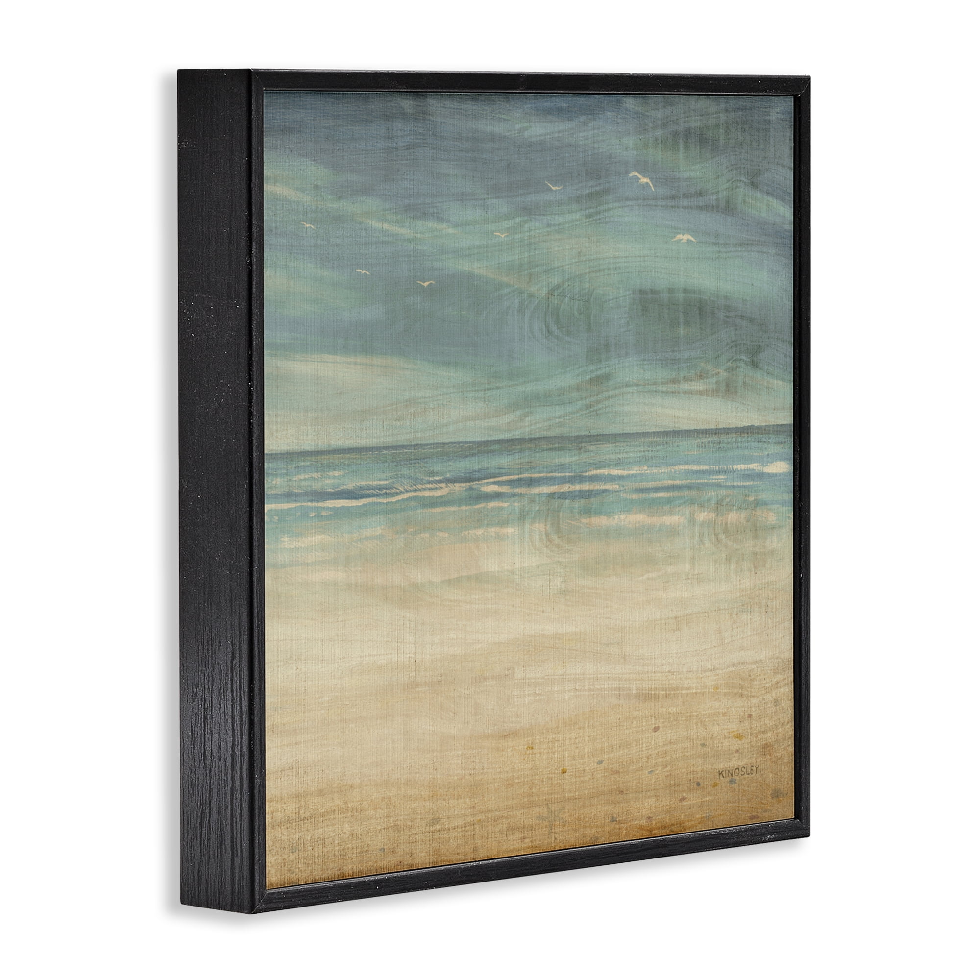 Stupell Industries Moody Coastal Days Black Framed Giclee Art, design by Dan Meneely