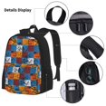 thumbnail image 3 of Balery colorful plaid Dinosaur Mochila escolar 3 en 1 para niños: mochila resistente con lonchera térmica y estuche para lápices. Mochila escolar para niños y niñas., 3 of 7