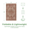 thumbnail image 3 of DEORAB Outdoor Rugs 5'X8' Chenille Patio Rug Three-Layer Material Imitation Silicone Spot Molding Camping Outside Rv Mat,Brown & Red, 3 of 8