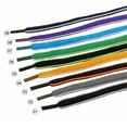 thumbnail image 2 of 2 Pairs 1/4" Oval Athletic Shoelaces 9 Colors Half Round Shoe Laces  - 51 inch / 130CM, 2 of 3