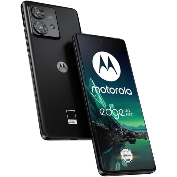 Motorola Edge 40 Neo Dual-SIM 256GB ROM   8GB RAM  Factory Unlocked 5G Smartphone (Black Beauty) - International Version