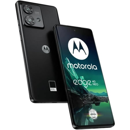 Motorola Edge 40 Neo Dual-SIM 256GB ROM + 8GB RAM Factory Unlocked 5G Smartphone (Black Beauty) - International Version