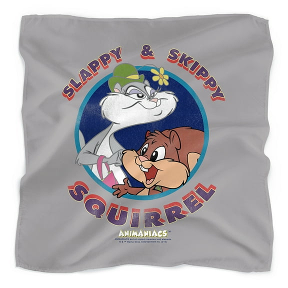 Animaniacs Slappy and Skippy Squirrel Bandana (21 in x 21 in)