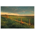 thumbnail image 1 of Great BIG Canvas | "Pasture With Fenceline At Sunrise, Alberta, Canada" Art Print - 30x20, 1 of 4