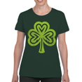 thumbnail image 2 of Heart-Shaped Shamrock St. Patricks Day Symbol of Luck Women's T-shirt, 2 of 3