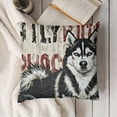 thumbnail image 3 of SHANXI It's Not Dog Hair It's Husky Glitter Decorative Throw Pillow Case Cover ,Funny Husky Decorations for Home Bedroom Girl Room Office,Husky Owners Gifts,Dog Lovers Gifts 12x12in, 3 of 5