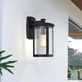 thumbnail image 2 of CHLOE Evie Transitional 1 Light Textured Black Outdoor Wall Sconce 14" Height, 2 of 12