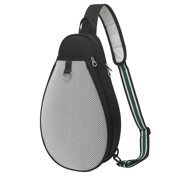Bag Tennis Badminton Racquet Bag Tennis bolso Bolsos de manejo de la raqueta del deporte Boba de tenis de tenis para hombres Mujeres Práctica Amigo negro