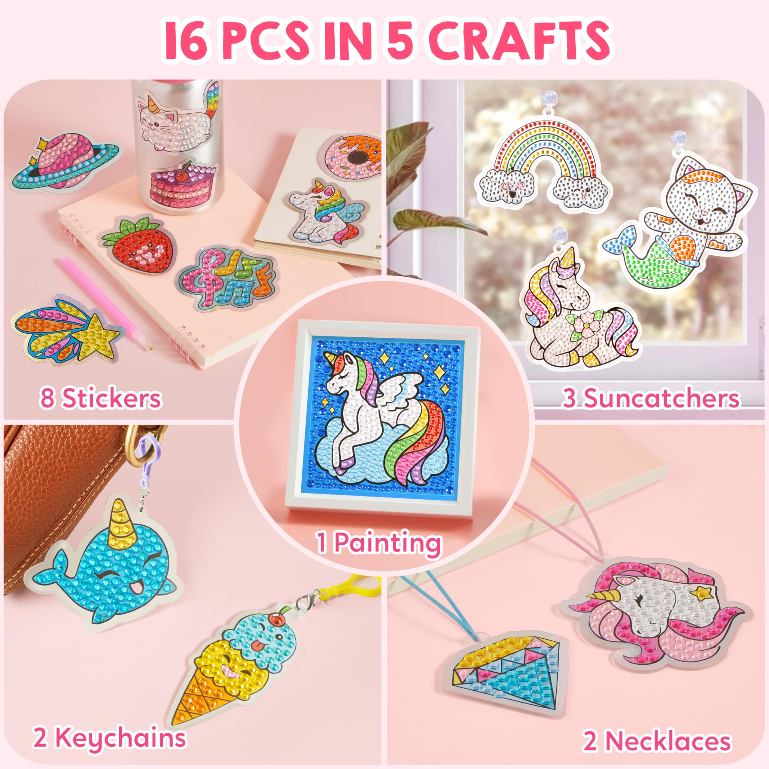 Joyfy 16 Projects 5D Gem Art Diamond Painting Kit photo 6