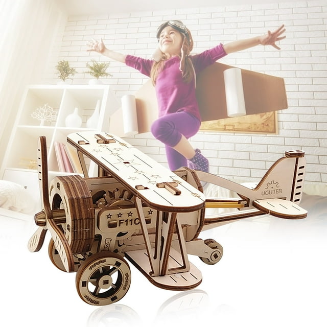 Child Woodiness 3D Model Three- Toys DIY ducation Early Puzzle Education