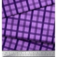 thumbnail image 3 of Soimoi Rayon Crepe Fabric Check Check Print Fabric by the Yard 46 Inch Wide, 3 of 3