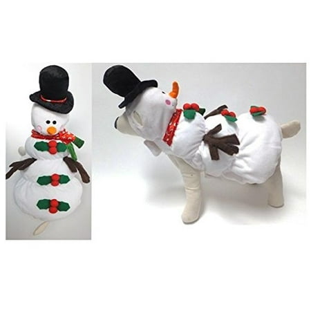 Quality Dog Costume SNOWMAN COSTUMES Dress Your Dogs as Frozen Winter Snowmen(Size 0)