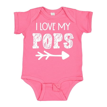 

Inktastic I Love My Pops with Arrow Gift Baby Boy or Baby Girl Bodysuit