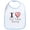 Sky Blue, variant on CafePress - I Heart Dirt Track Racing Bib - Cute Cotton Cloth Baby Bib, Toddler Bib