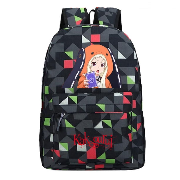 Mochila escolar Anime Kakeguruis para niños, 31 x 14 x 45 cm