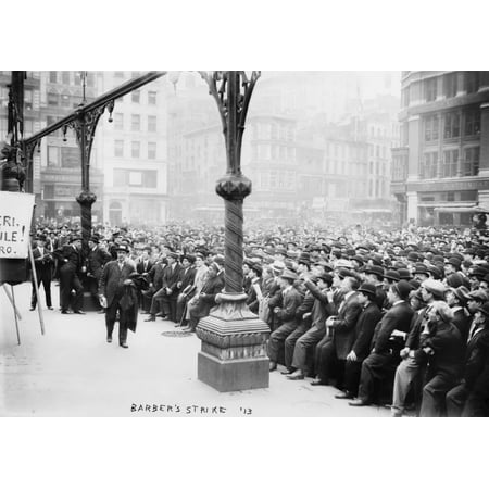 New York Barber Strike Nlabor Leader Joseph James Ettor (1886-1948) Speaking During The Brooklyn Barbers Strike Union Square New York City Photograph May 1913 Poster Print by Granger (Best Black Barber Shops In Brooklyn)