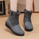 thumbnail image 5 of Botas de nieve de felpa para mujer botines de felpa de piel sintética talla 35-40 botas de invierno para mujer, 5 of 8