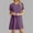 #3-Purple, variant on Patlollav Womens Plus Size $5 Dresses Casual Short Sleeve O-Neck Solid Ladies Loose Mini Dresses